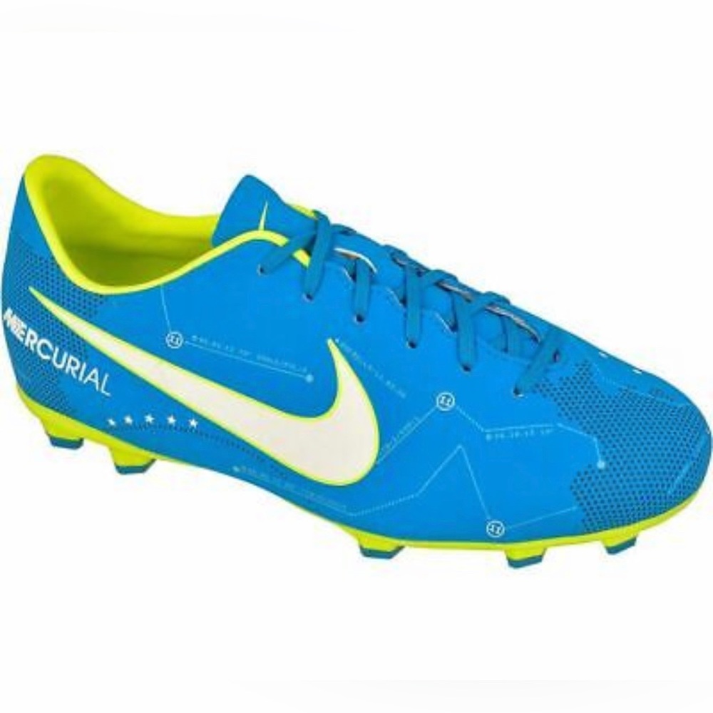 Nike Neymar Jr. Mercurial Victory VI FG Soccer Cleats BLUE YOUTH size 5y